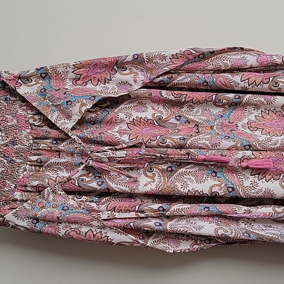 Paani Sz Med Silky Polyester hankerchief wrap pants - Picture 2 of 7